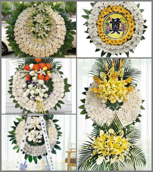 广东梅州市丰顺县汤西镇蕉潭村花圈速递