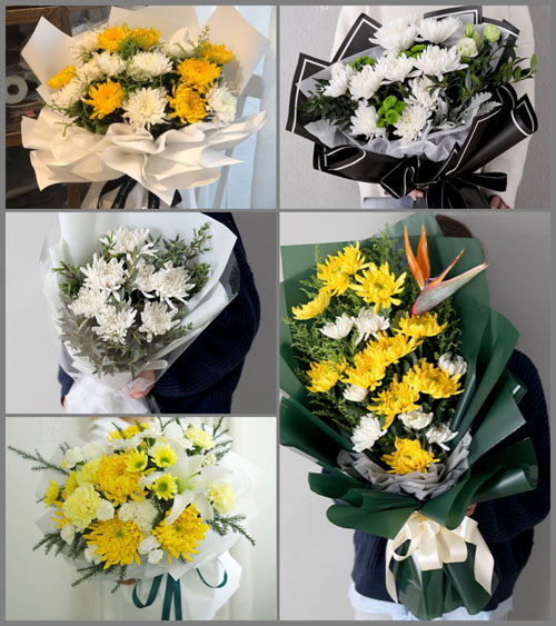 广东梅州市丰顺县汤西镇蕉潭村白事花束代送